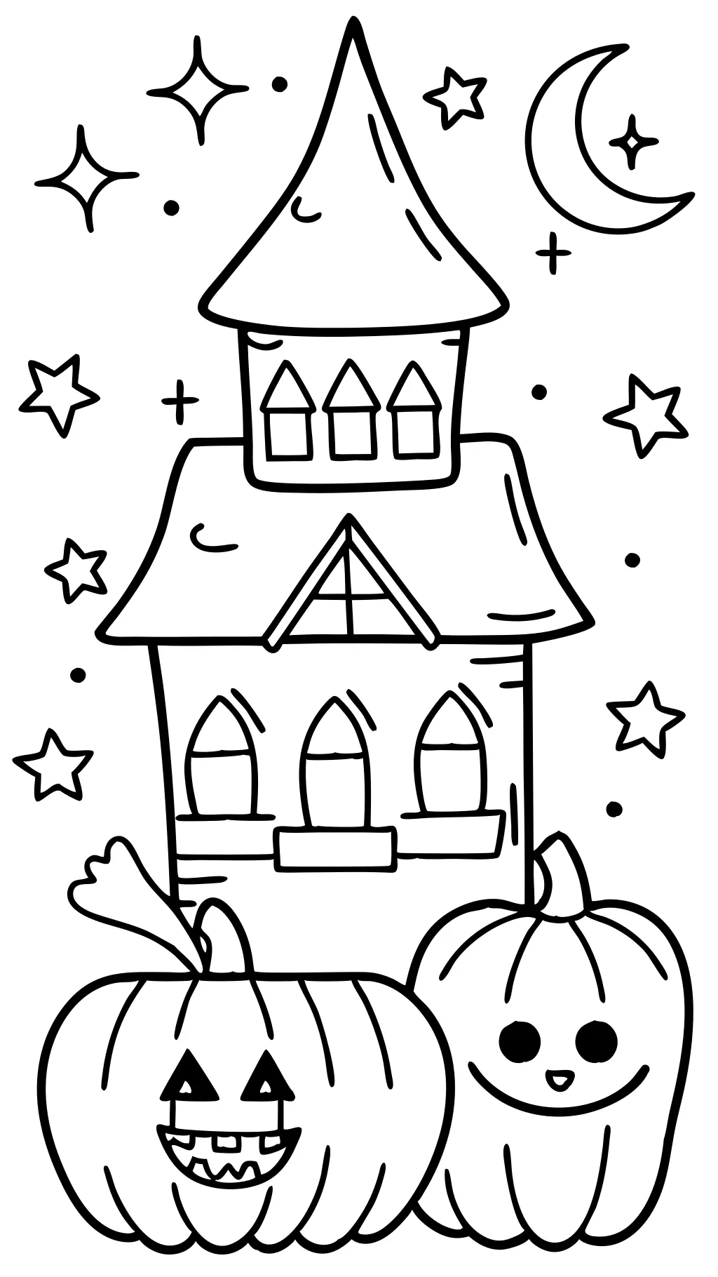 coloriages d’Halloween Simple